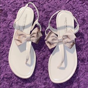 Light Pink Bow Sandals